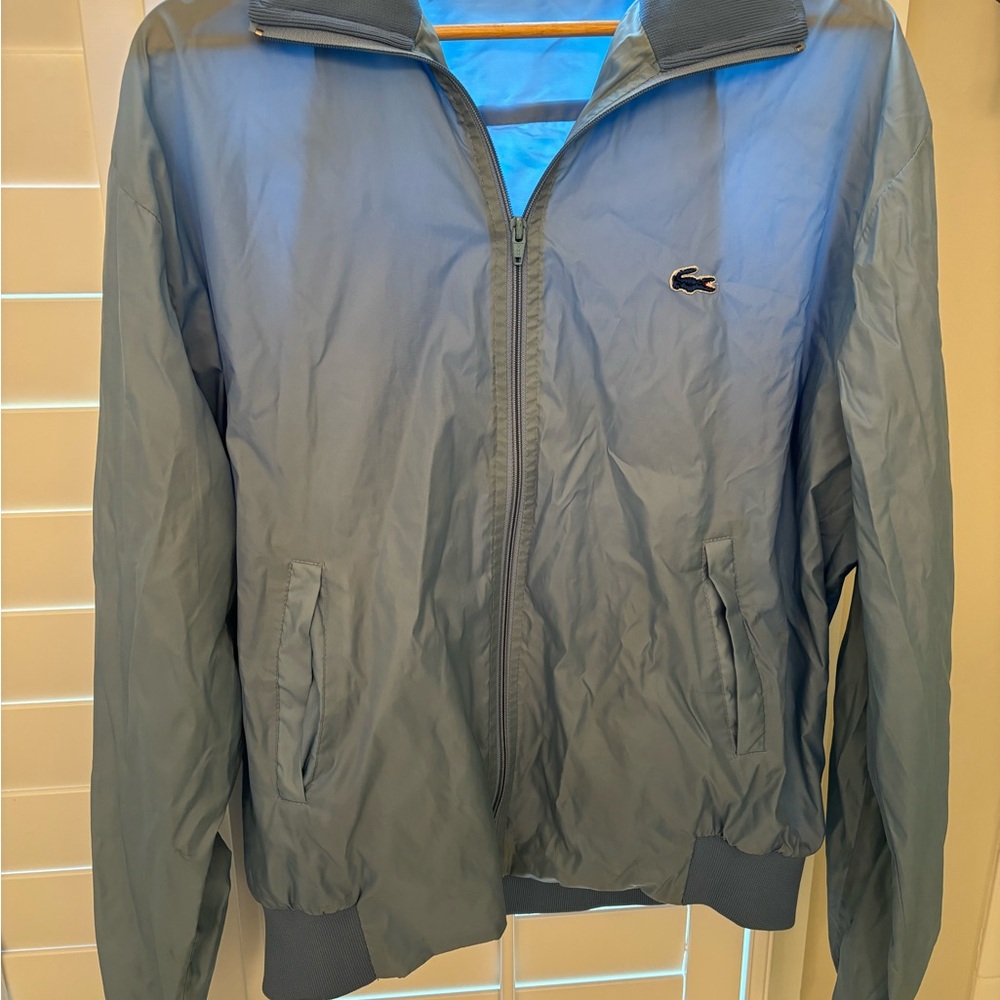 Vintage Lacoste Izod blue windbreaker jacket